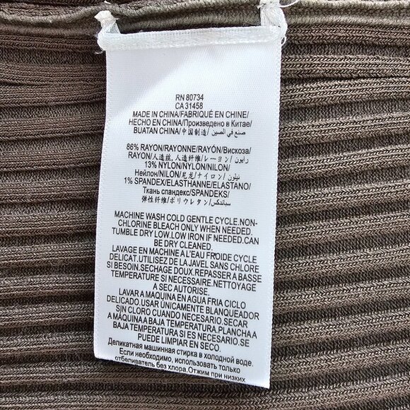 BCBGMAXAZRIA Olive Green Rib Knit Midi Cardigan in size XXS - Picture 5 of 5